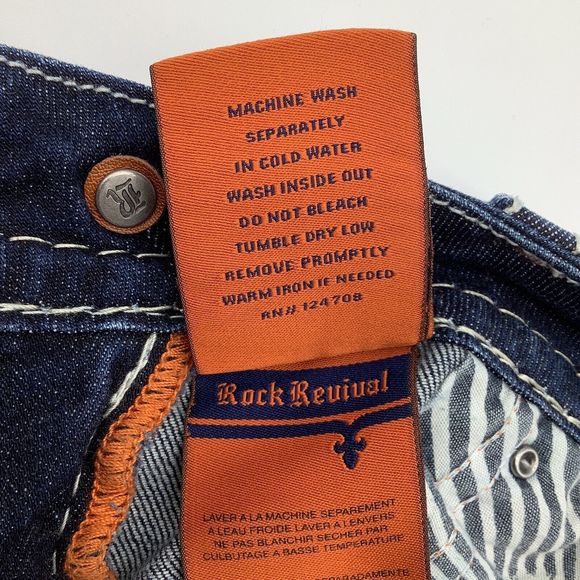 Rock Revival Womens Donna Boot Denim Jeans Blue Size 25 - Picture 12 of 12